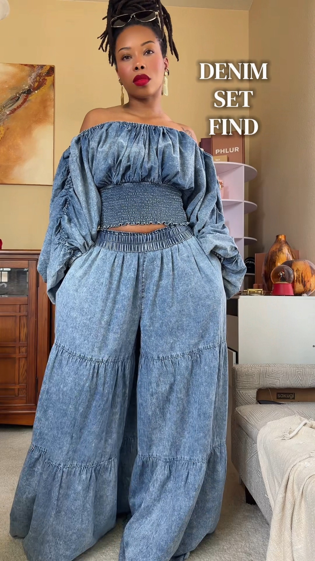 This denim set from AKIRA is too cute! @AKIRA It’s lightweight and perfect for spring. Spring fashion 2026, spring outfits 2026

#LTKFestival #LTKootd #LTKgrwm