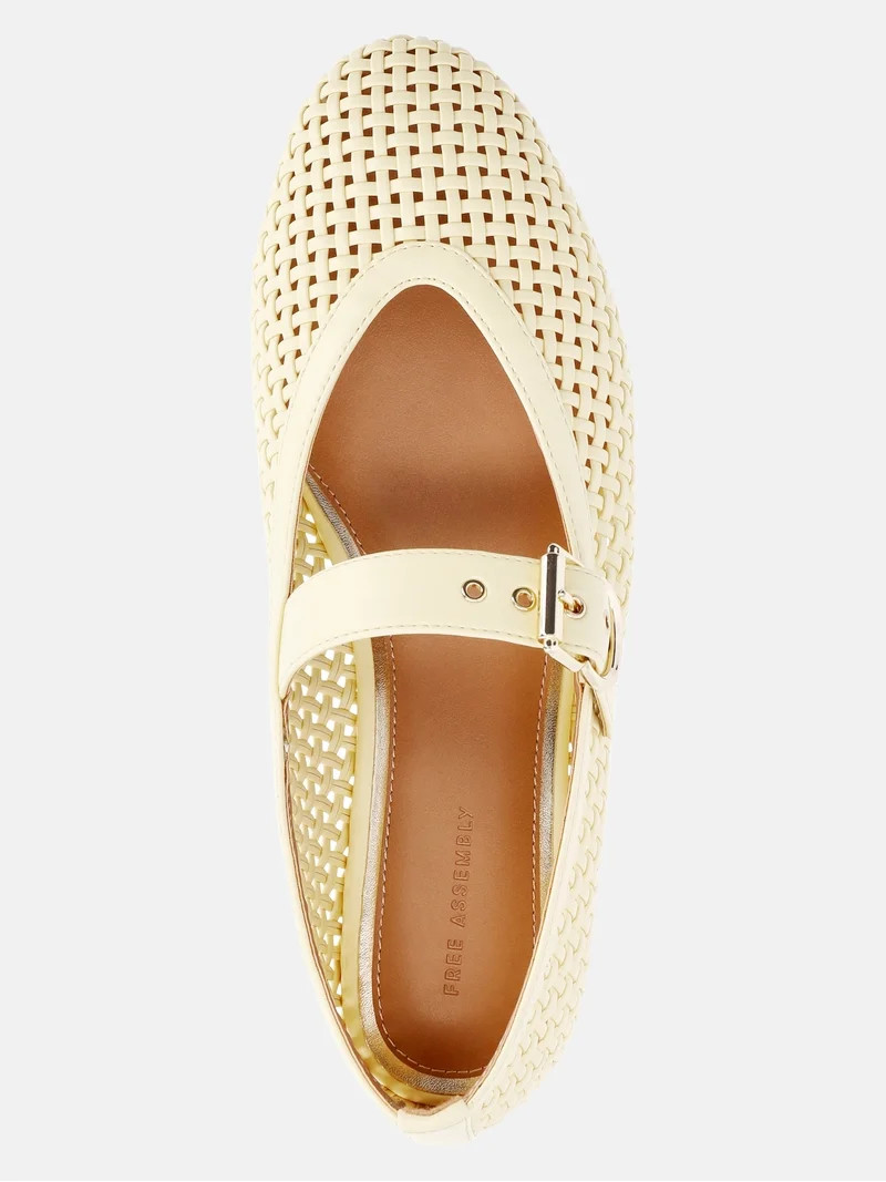 Free Assembly Women's Woven Mary Jane Flats | Walmart (US)