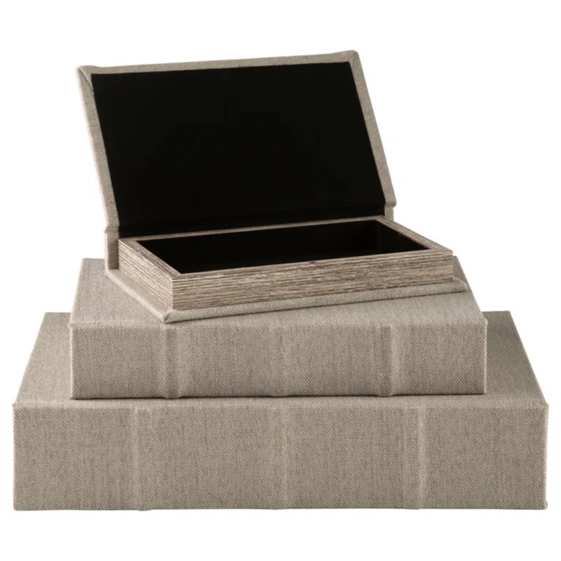 Kepir 3 Piece Fabric Book Box Set | Wayfair North America