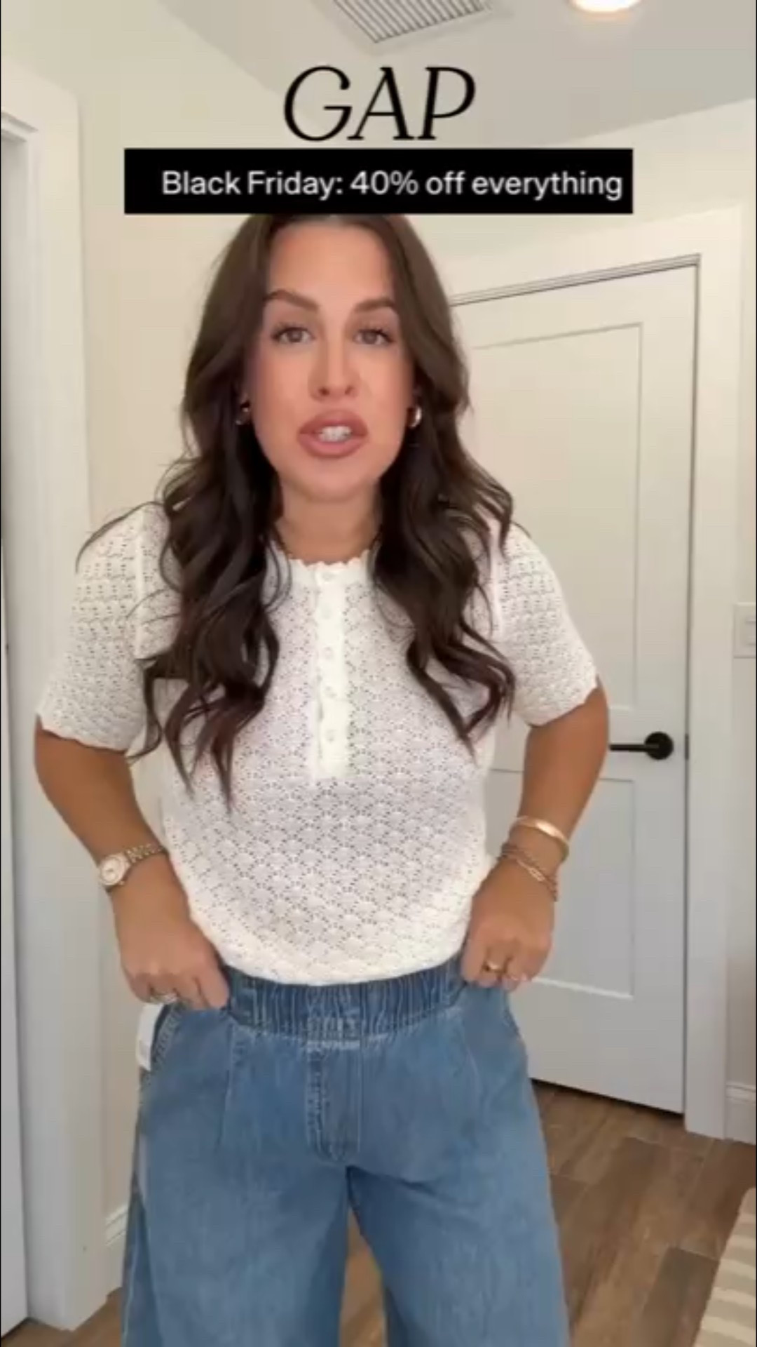 Wide leg & stretchy👏 40% off site wide at Gap for Black Friday! 

#LTKootd #LTKCyberWeek #LTKHoliday