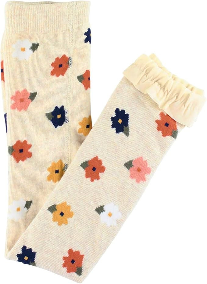 RuffleButts® Girls Ankle Length Knit Footless Ruffle Tights | Amazon (US)