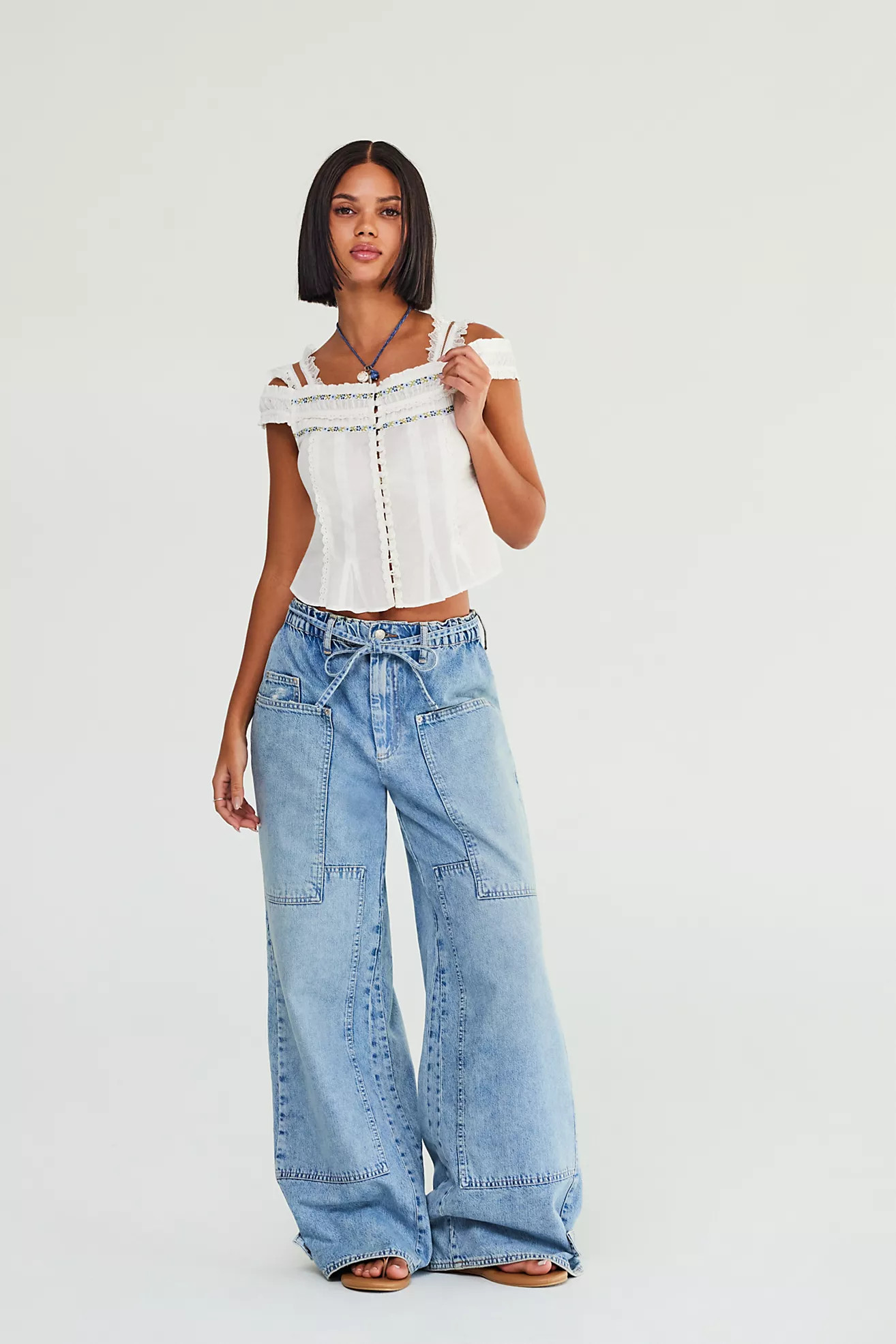 CRVY Outlaw Wide-Leg Jeans | Free People (Global - UK&FR Excluded)