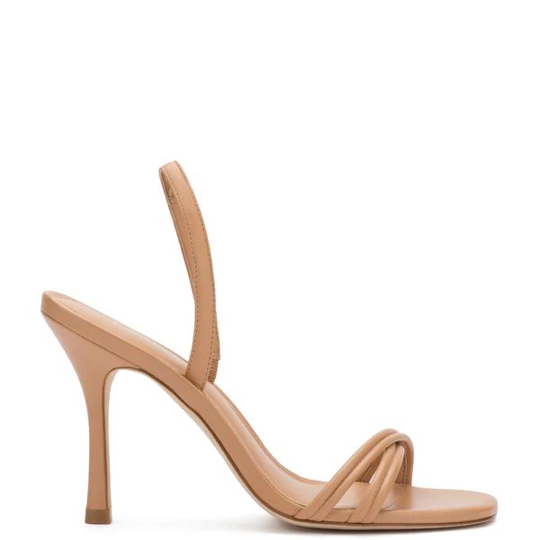 Annie Sandal In Tan Leather | Larroude