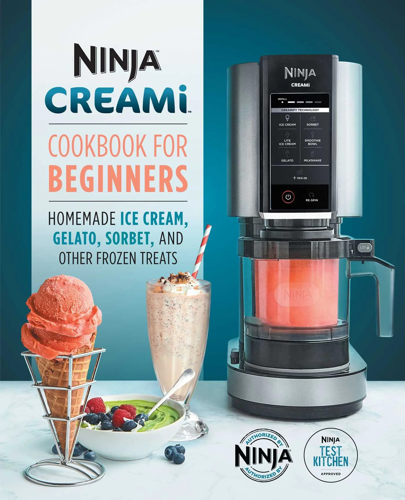 Ninja CREAMi Cookbook for Beginners : Homemade Ice Cream, Gelato, Sorbet, and Other Frozen Treats... | Walmart (US)