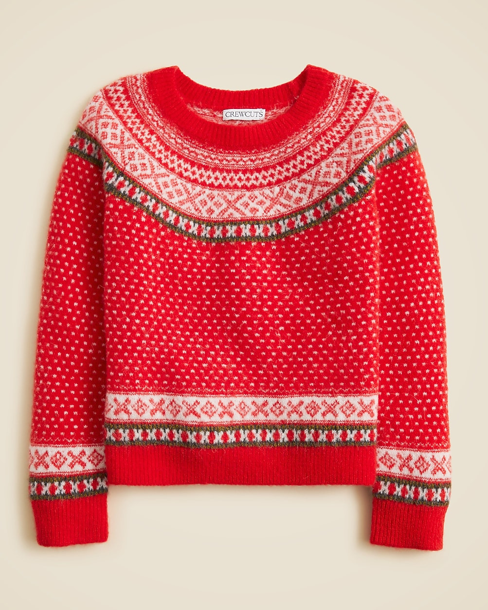 Girls' classic Fair Isle sweater in Supersoft yarn | J. Crew US