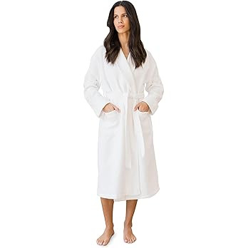 Waffle Bath Robe - Lightweight Spa Robe with Pockets - 40% Viscose from Bamboo Blend | Amazon (US)