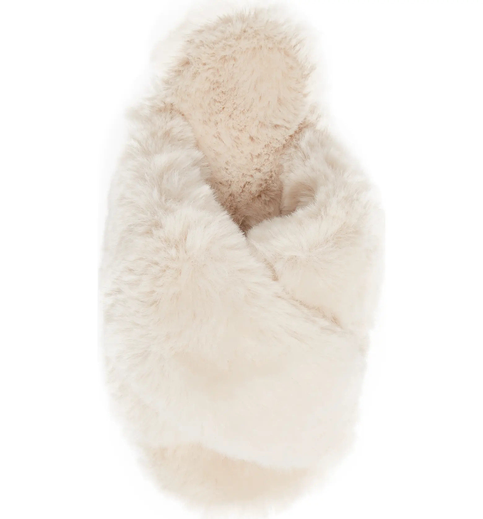 Sheepy Crossover Faux Fur Slide Slipper | Nordstrom