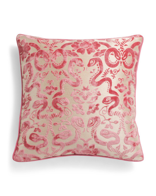 Serpent Pattern Decorative Pillow | TJ Maxx