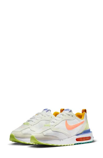 Nike Air Max Dawn Sneaker in White/Peach Cream/Light Lime at Nordstrom Rack, Size 7 | Nordstrom Rack