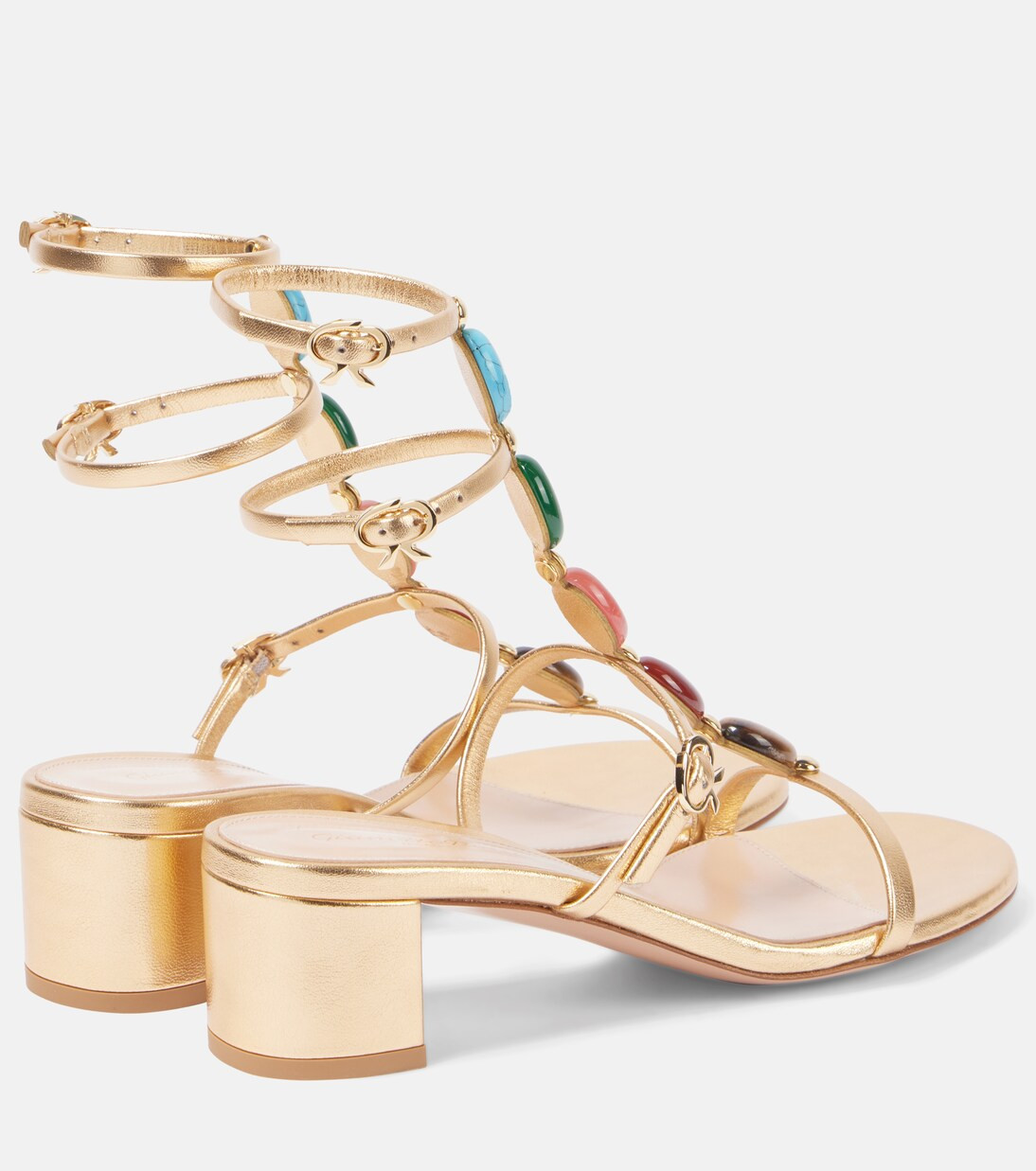 Shanti 45 metallic leather sandals | Mytheresa (US/CA)