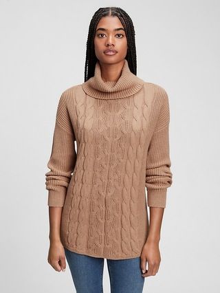 Cable-Knit Turtleneck Sweater | Gap Factory