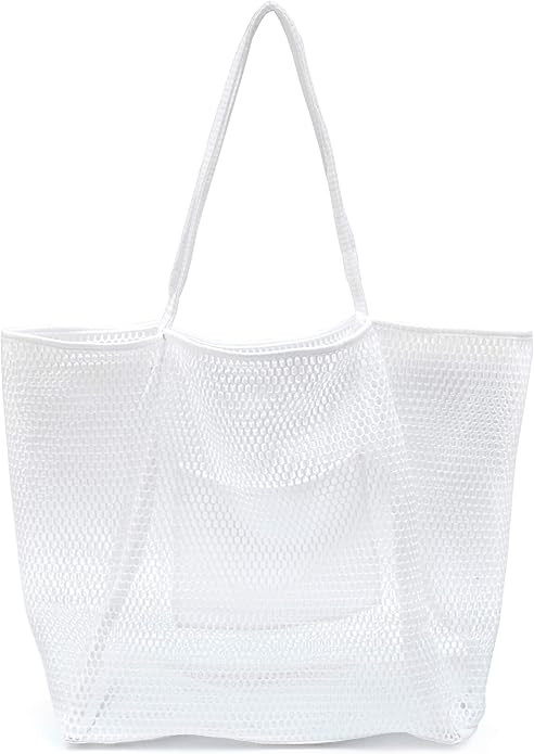 HOXIS Mesh Beach Tote Womens Shoulder Handbag | Amazon (US)
