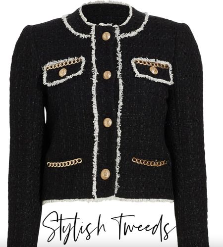 Stylish tweeds to update your wardrobe.  

#sale
#tweed #tweedjacket #fashion #jacket #blazer #giftsforher #giftguideforher


#LTKSeasonal #LTKstyletip #LTKworkwear