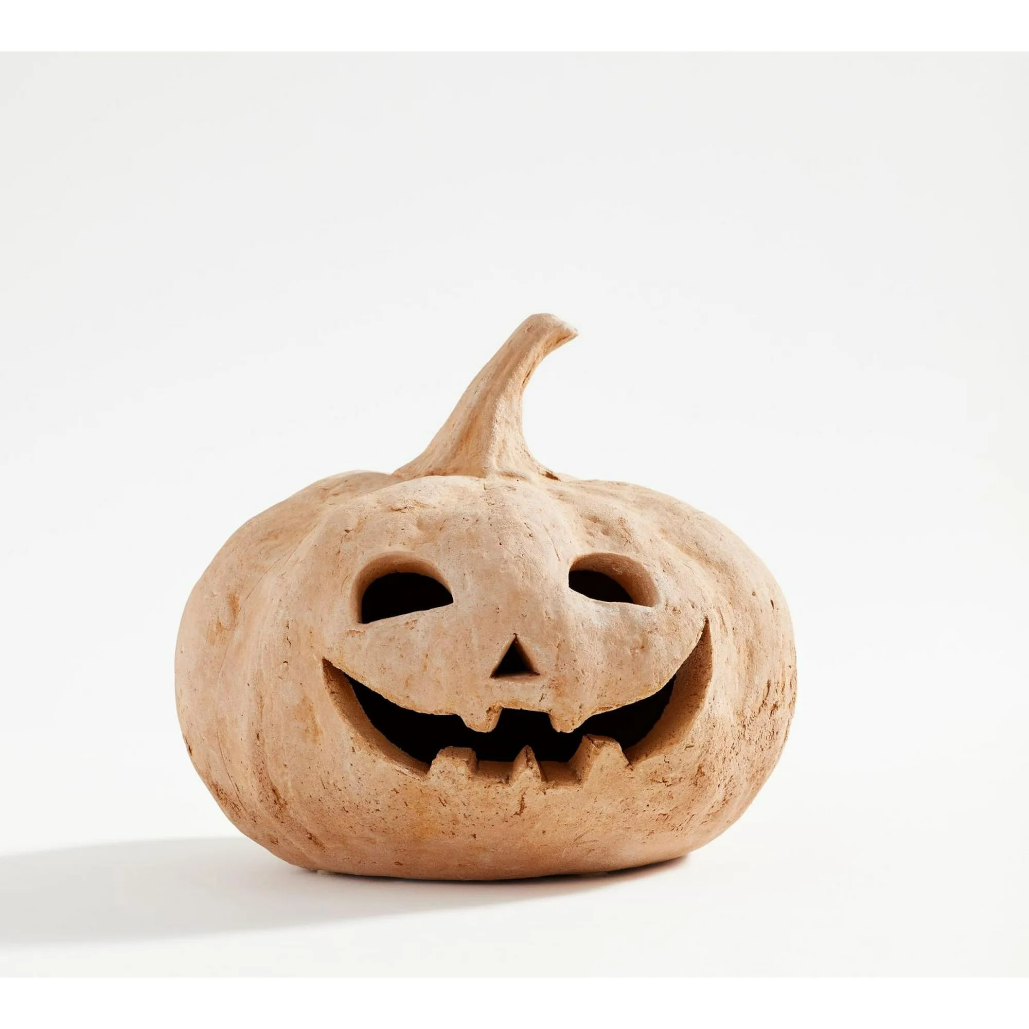 Pottery Barn Handmade Terracotta Jack O' Lantern Decor - Cute Halloween Pumpkin for Indoor Outdoo... | Walmart (US)