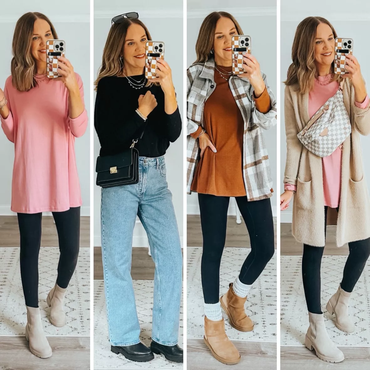 How to wear a tunic dress over leggings (Lady of Style)  How to wear  leggings, Womens tunic dress, Dress over pants