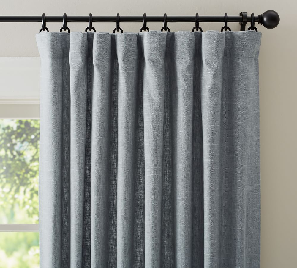 Emery Linen Curtain | Pottery Barn (US)