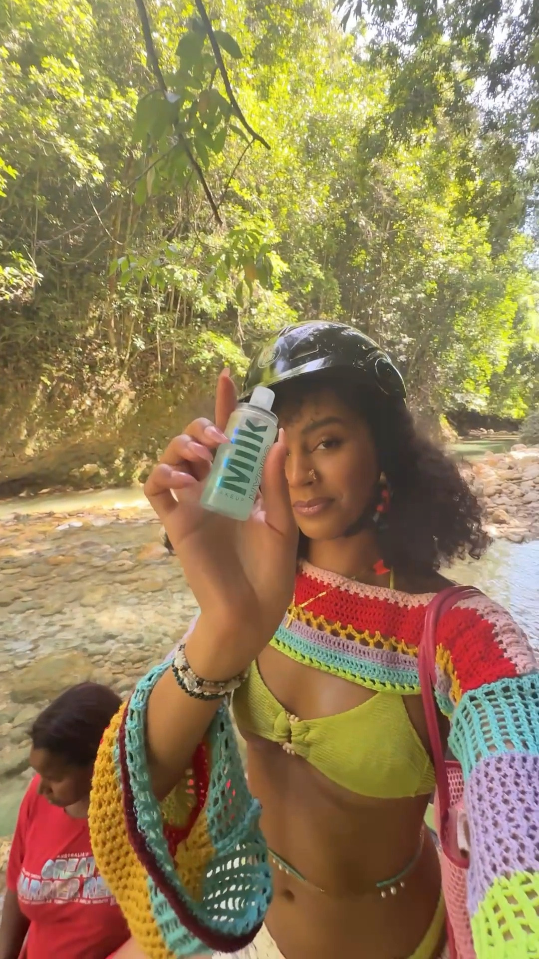 My mini Milk Makeup Hydro Grip setting spray goes with me everywhere I go 

#LTKBeauty #LTKSwim #LTKTravel