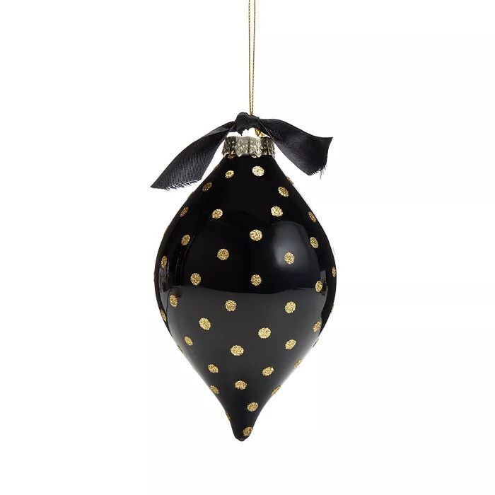 Black Gold Polka Dot Ornament - 100% Exclusive | Bloomingdale's (US)