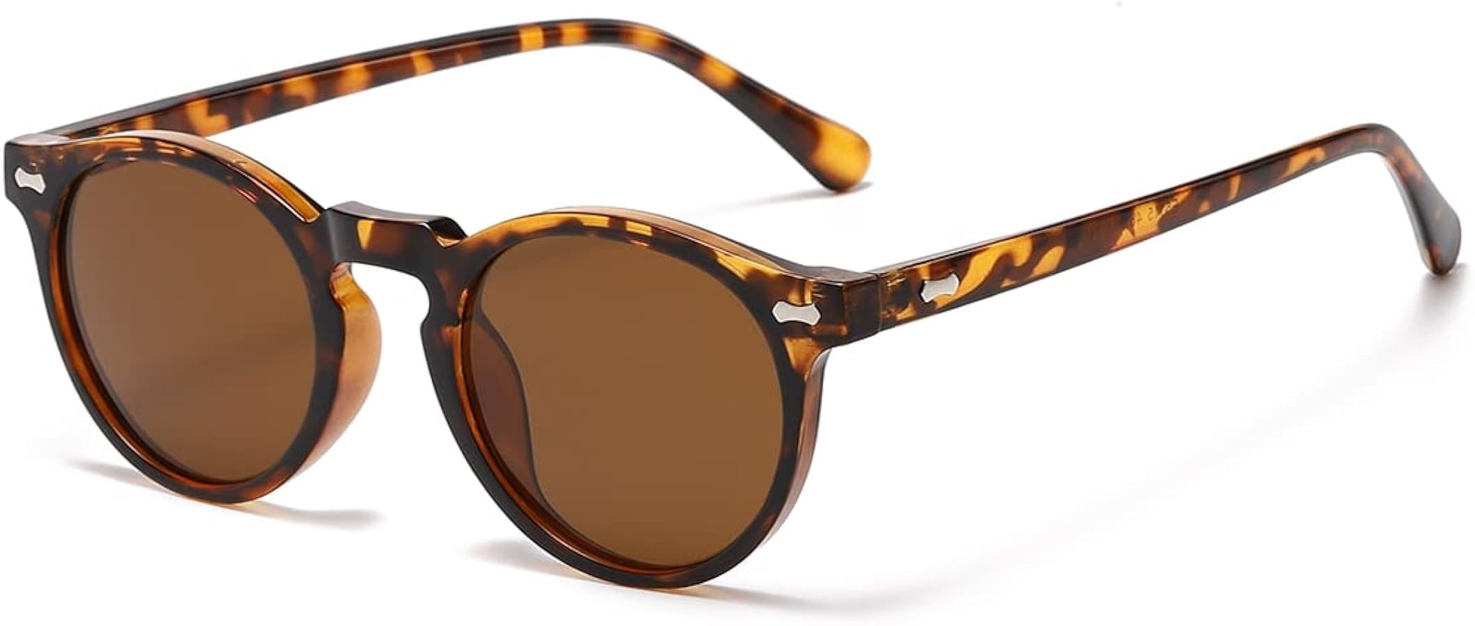 Gleyemor Vintage Polarized Sunglasses for Men Round Sunglasses UV400 Protection Retro Hand-crafte... | Amazon (US)