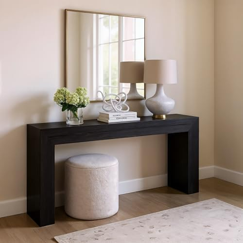 Plank+Beam Grand Console Table, 66 Inch Modern Solid Wood Sofa Table, Narrow Entryway Table for H... | Amazon (US)