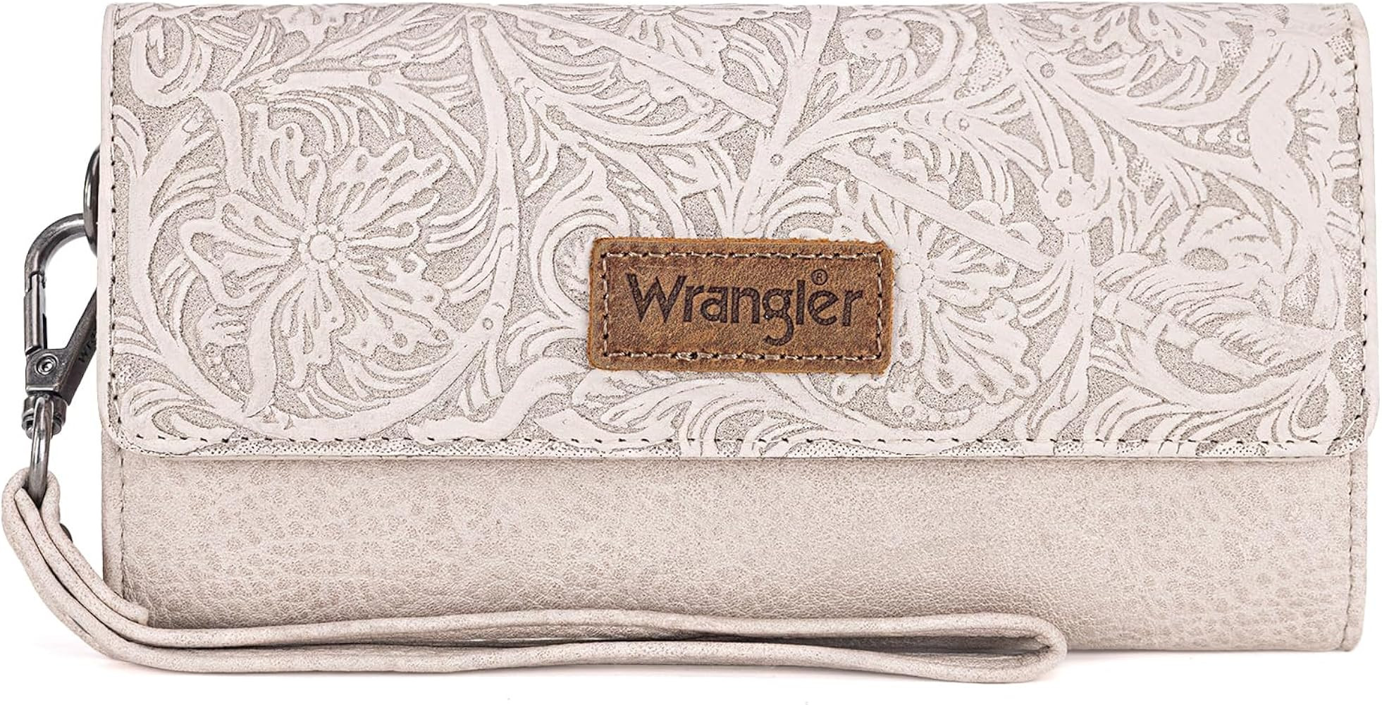 Wrangler Western Wallets for Women Trifold Wristlet Wallets Large Capacity Womens Clutch Wallet w... | Amazon (US)