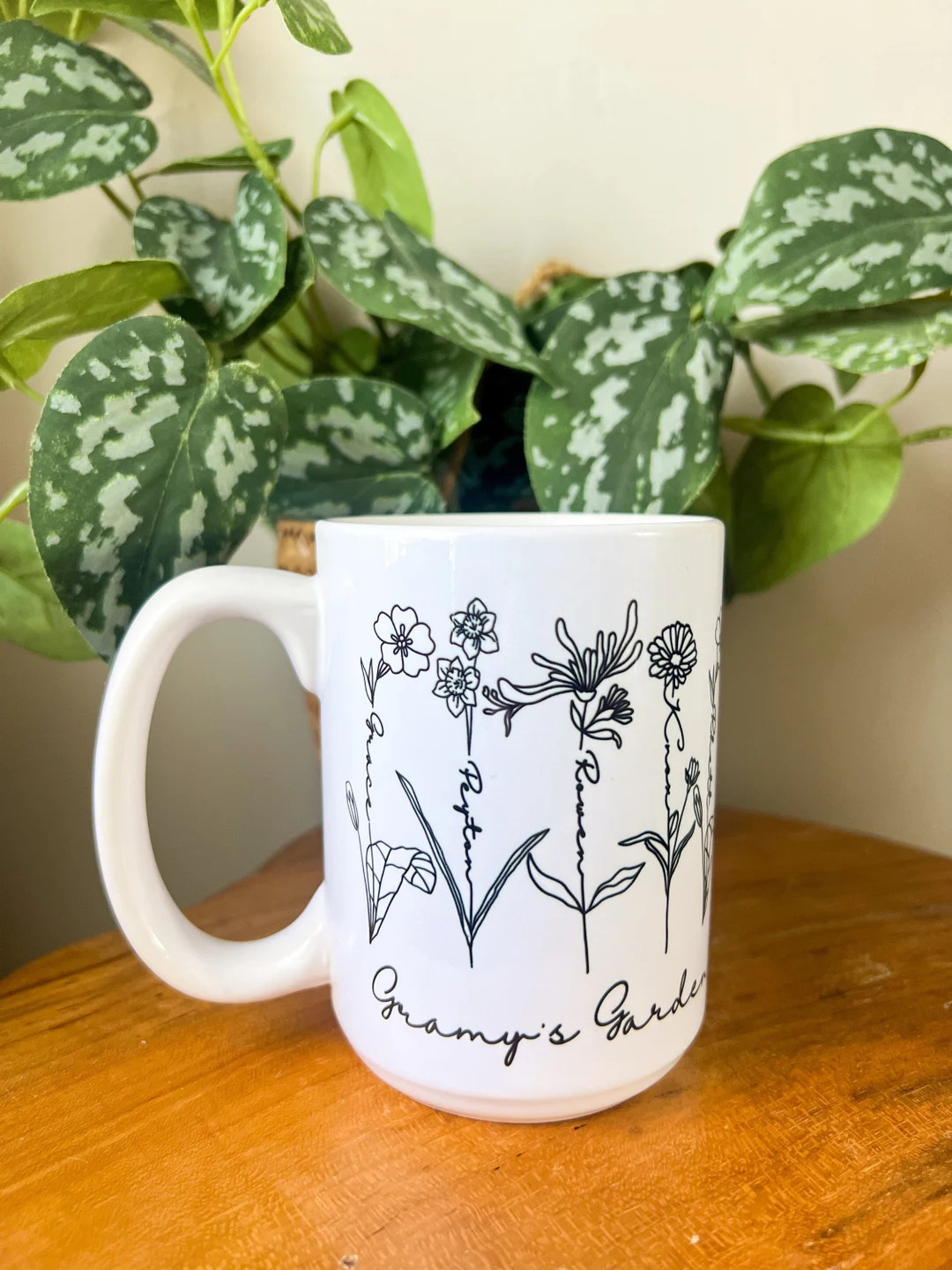 Personalized Birth Month Flower Mug Custom Birth Flowers Mug Personalized Gifts for Mom Mothers D... | Etsy (US)