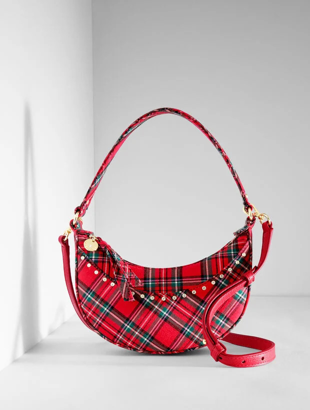 Cider Plaid Crescent Bag | Talbots