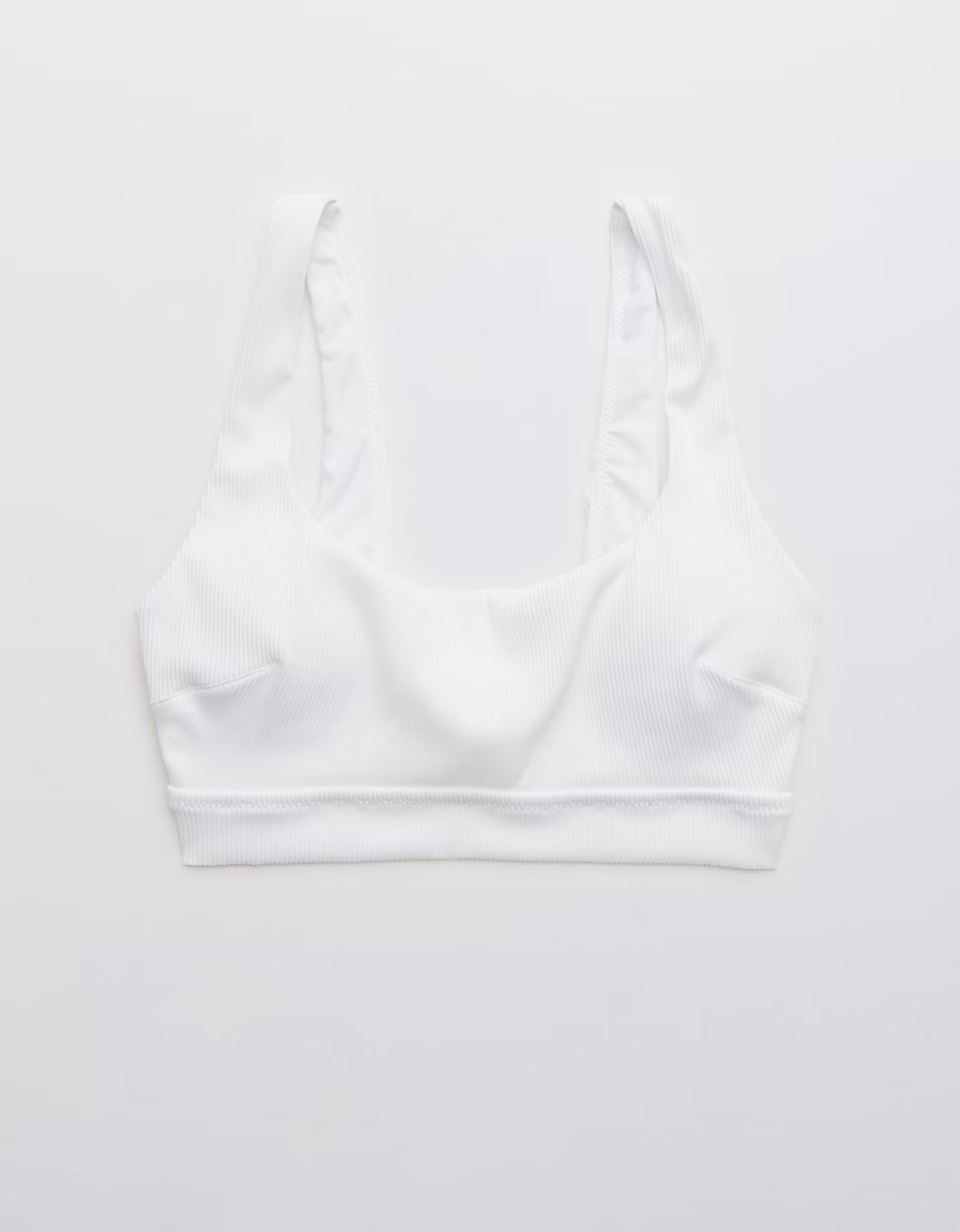 Aerie Ribbed Banded Wide Strap Scoop Bikini Top | American Eagle Outfitters (US & CA)