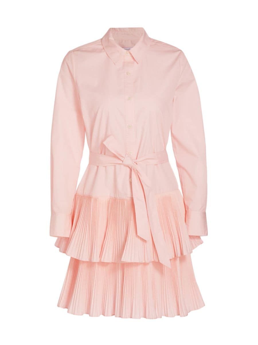 Sterling Pleated Tiered Shirtdress | Saks Fifth Avenue