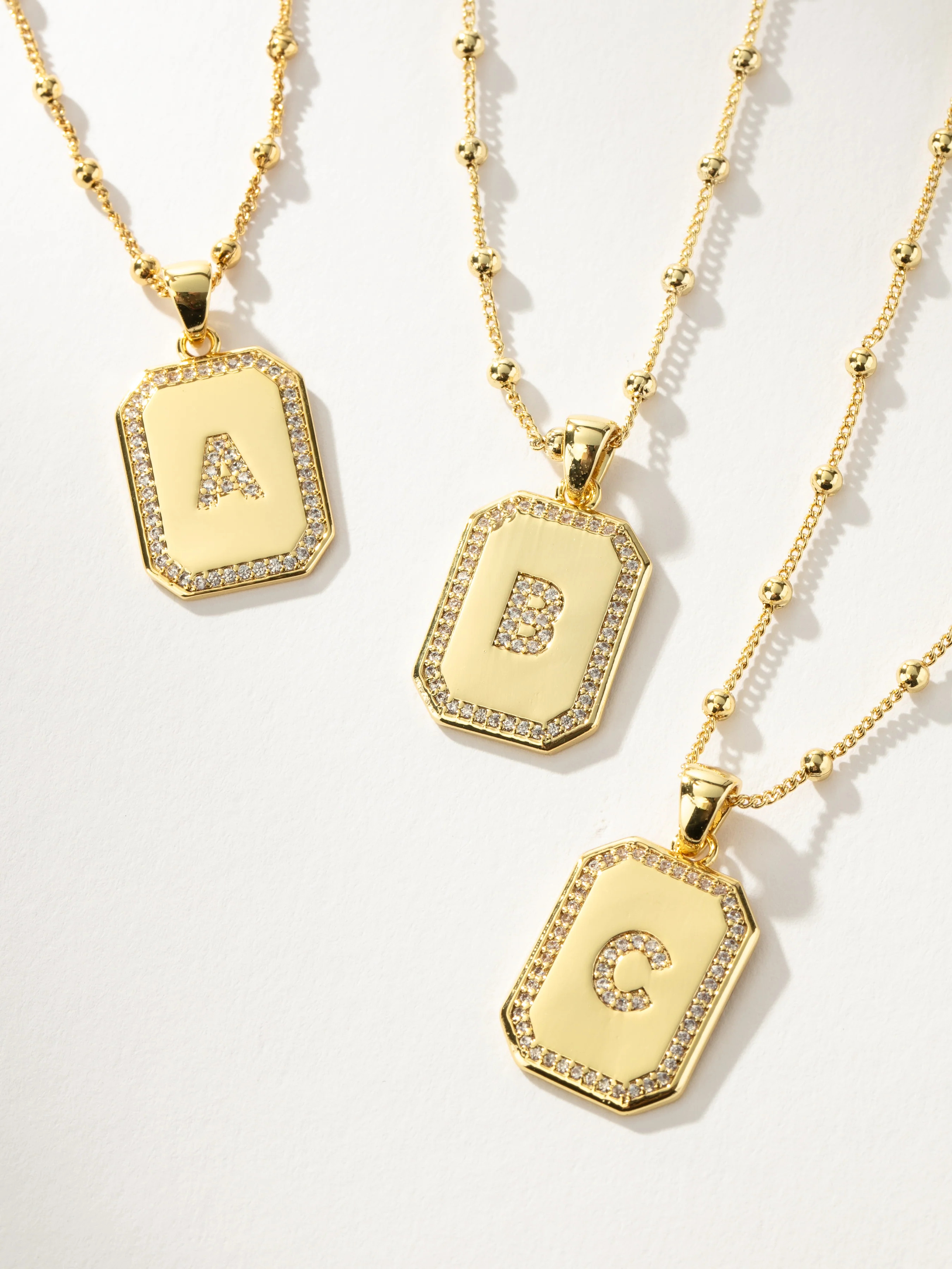 Gold Sur 2.0 Initial Necklace | Personalized Jewelry | Uncommon James | Uncommon James