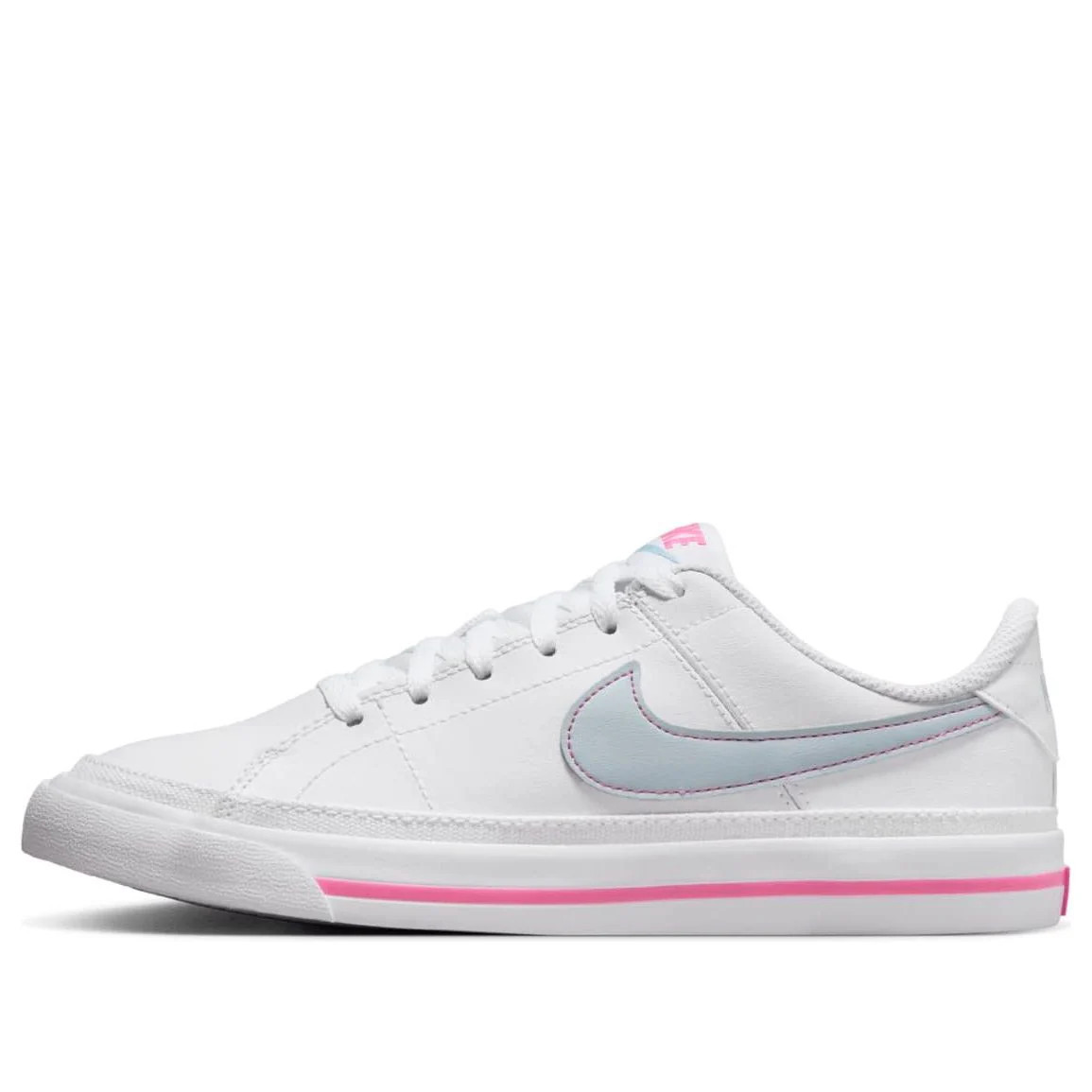 (GS) Nike Court Legacy Lift 'White Light Armory Blue' DA5380-121 | KICKS CREW