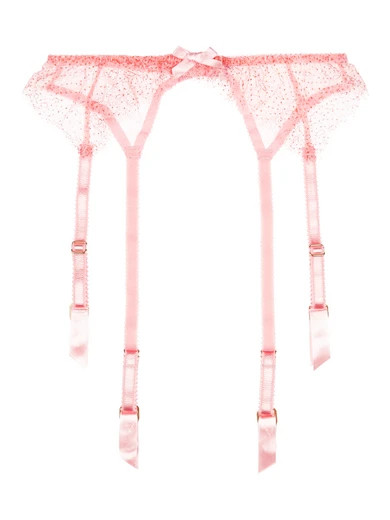 Grace stretch-tulle and lace suspender belt | NET-A-PORTER (UK & EU)