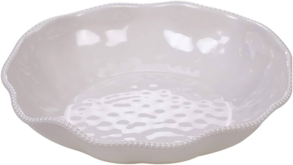 Certified International Perlette Cream Large Bowl 13.75" x 2.75" Servware, Accessories,Hostess Se... | Amazon (US)