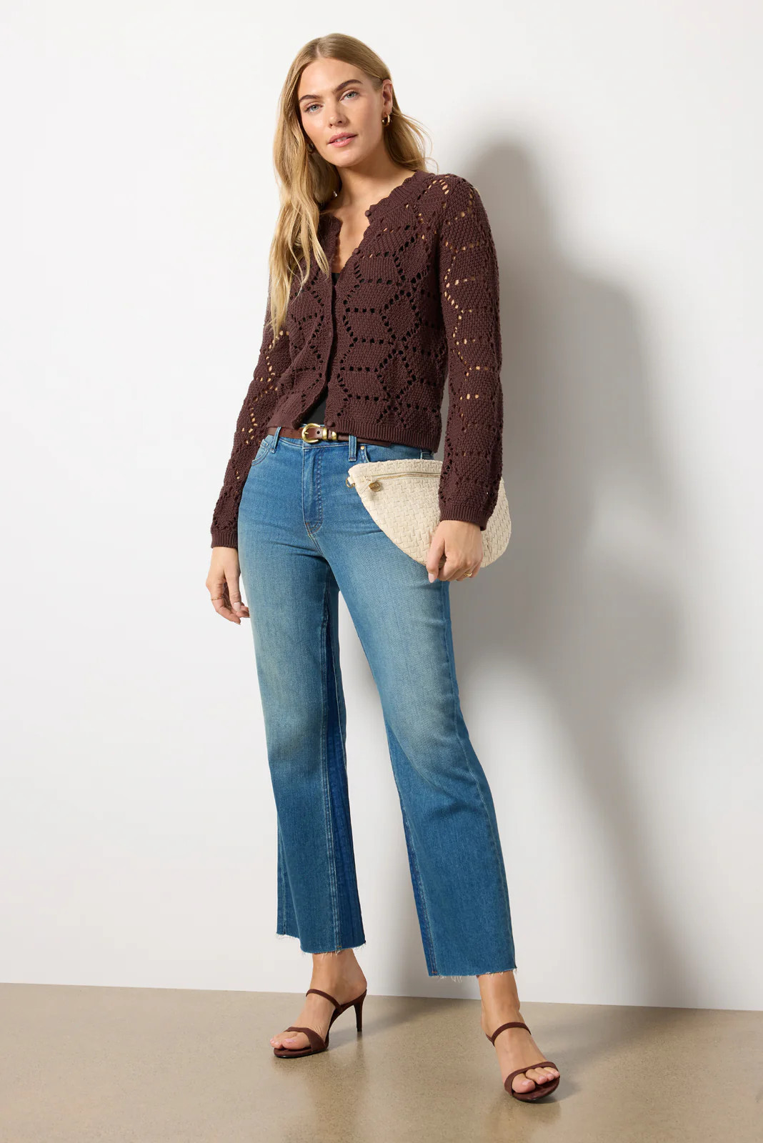 Z SUPPLY Women's Rosalyn Sweater Cardigan, Size XS, Brown | Evereve