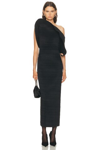 Magda Butrym Strapless Long Dress in Black | FWRD 