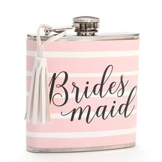 Gartner Studios® Pink & White Bridesmaid Flask | Michaels Stores