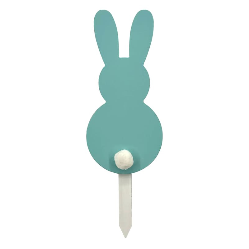 Bunny Brights Blue Bunny Yard Stake, 14" | At Home