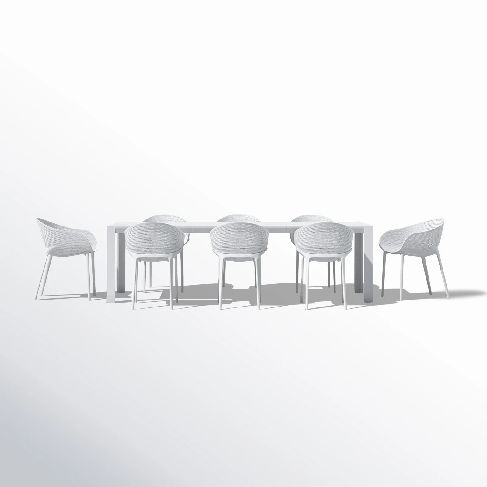 Farrah 8 - Person Patio Dining Set with Extendable Rectangular Table | Wayfair North America