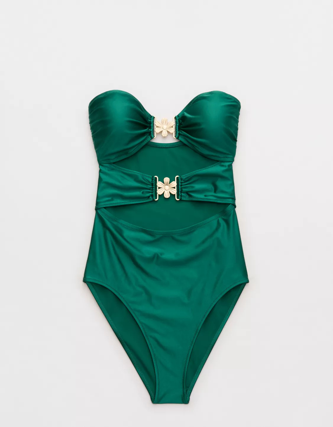 Aerie Floral Clasp One Piece Swimsuit | Aerie