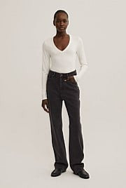 V Neck Long Sleeve Top | Witchery (AU)