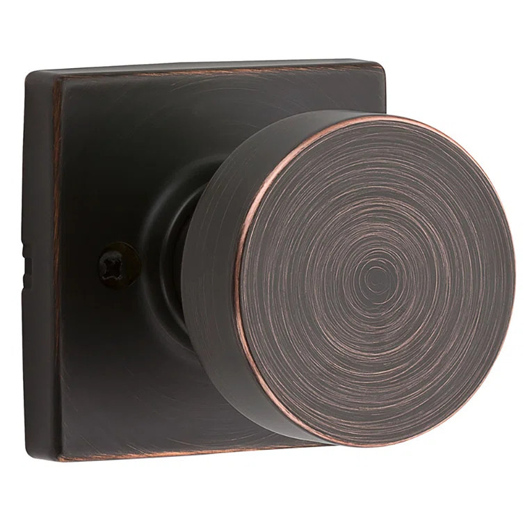 Pismo Single Dummy Door Knob with Square Rosette | Wayfair North America