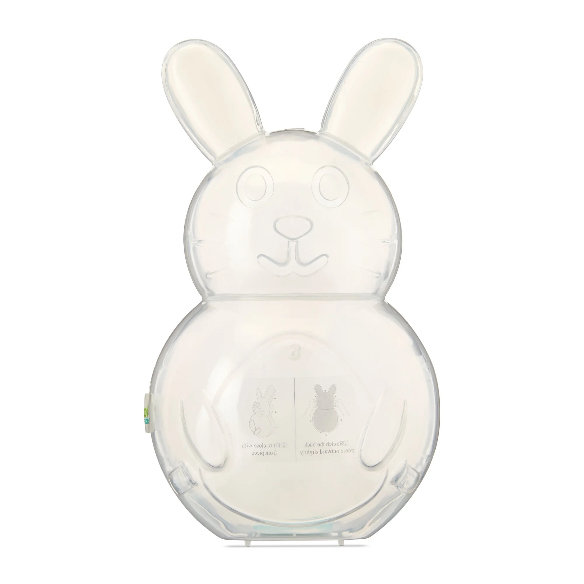 Plastic Bunny Container, Clear, 10.25", Easter by Way To Celebrate | Walmart (US)