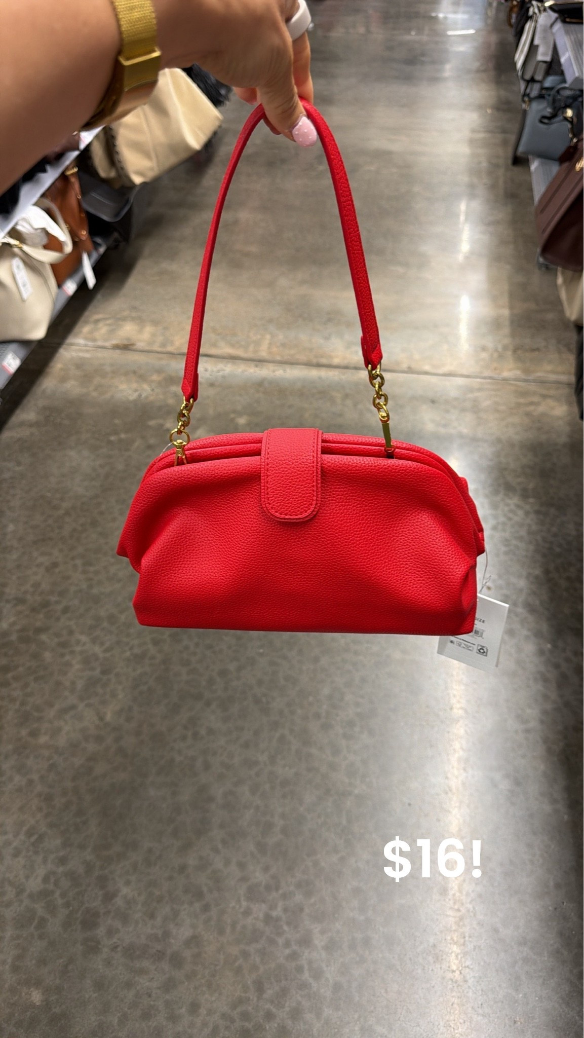 This little red bag stopped me in my tracks ❤️

It looks so much more expensive than $16 and is the perfect pop of color for summer outfits, date nights, vacations, and all the patriotic looks coming up. The shape is gorgeous and it holds way more than you'd think.

A Walmart rollback find that's way too good to leave behind.

#walmartfinds #walmartfashion #handbaglover #affordablefashion #walmartstyle #summeraccessories #redbag #budgetfriendlyfashion #fashionfinds #purseaddict #ltkstyle #ltkfashion #walmartdeals
