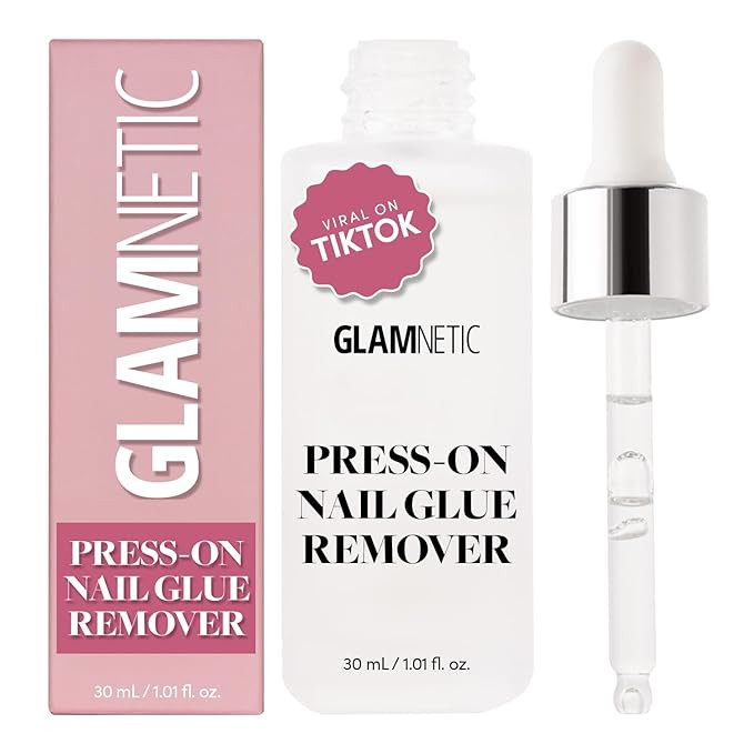 Glamnetic Press On Nail Remover | Odorless, No Acetone, Gentle Press-On Nail Remover Serum for Fa... | Amazon (US)