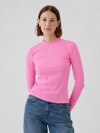 Essential Rib Mockneck T-Shirt | Gap (US)
