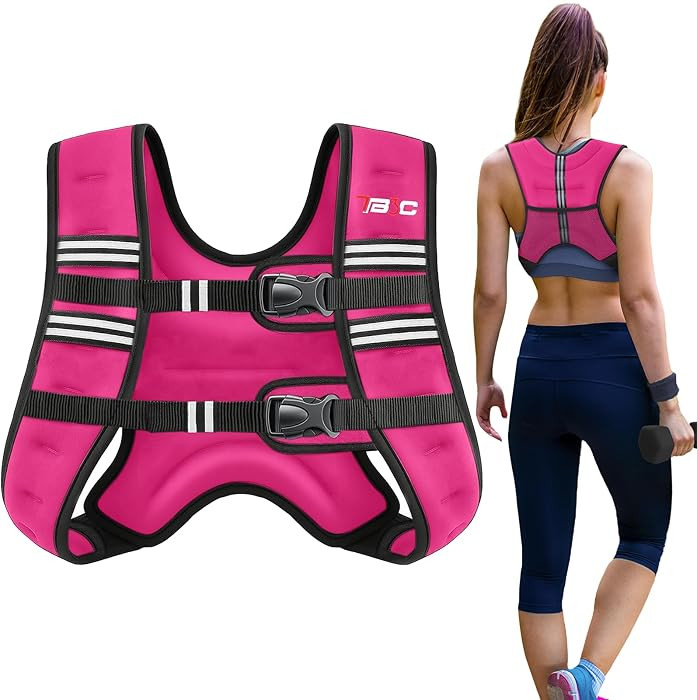 Weighted Vest Woman - 6lb/8lb/12lb/16lb/20lb/25lb/30lb Womens Weight Vest for Walking, Strength T... | Amazon (US)