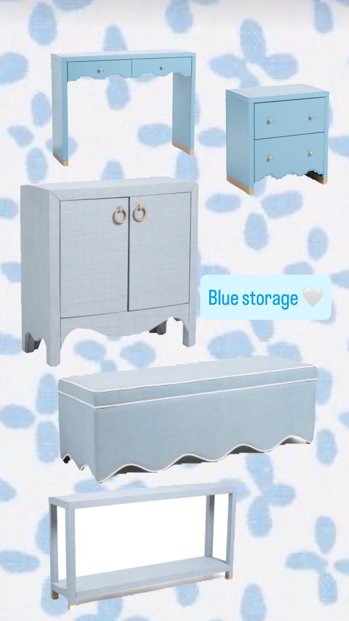 New but won’t last long 
Blue 
Serena and lily look for less 
Scalloped 
Side table 
Storage bench 


#LTKSaleAlert #LTKStyleTip