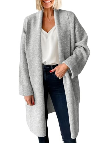 Saodimallsu Womens Long Cardigan Sweaters Chunky Open Front Oversized Slouchy Knit Fall Trendy Co... | Amazon (US)