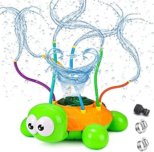 Water Spray Sprinkler for Kids, Spinning Turtle Water Sprinkler Toy with Wiggle Tubes for Kids & ... | Amazon (US)
