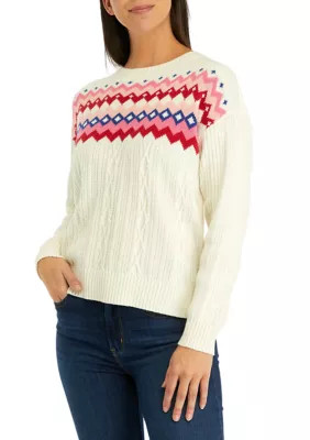 Chaps Women's Intarsia Sweater | Belk